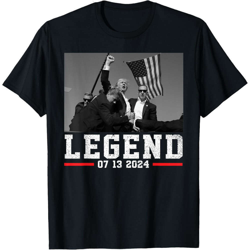 Trump 2024 Shooting President Legend T-Shirt US American T Shirts For Mens Womens Tshirt Tee Tops elector clothes Free shipping