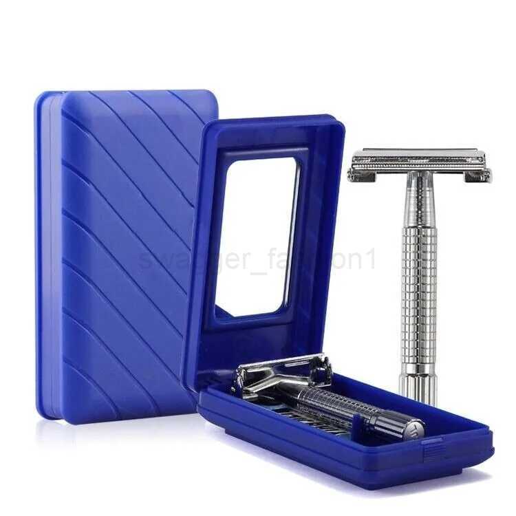 Men Double Edge Safety Razor Portable Reusable Manual Shaver for Home SalonB240709