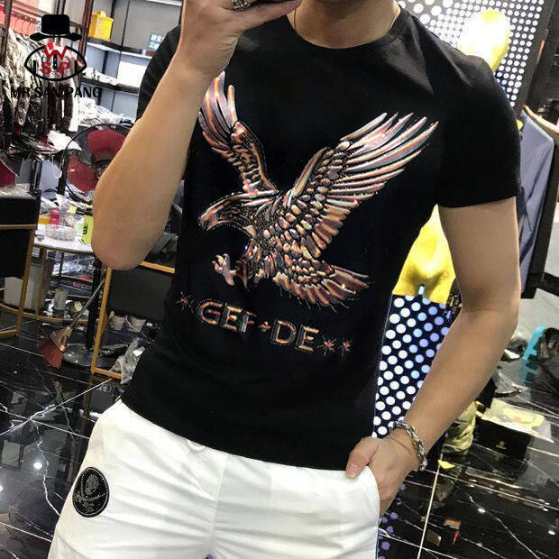 Men T Shirt Men's Short Sleeve Breathe t shirt for man Mid-teens Sports and Leisure Korean Round Neck Casual Tshirt Man