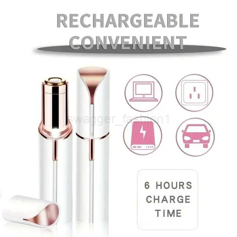 Razor Shaver Tool For Women Painless and Effective Facial Hair Portable Lipstick Shaped Electric Hair Remove Removal HomeB240709