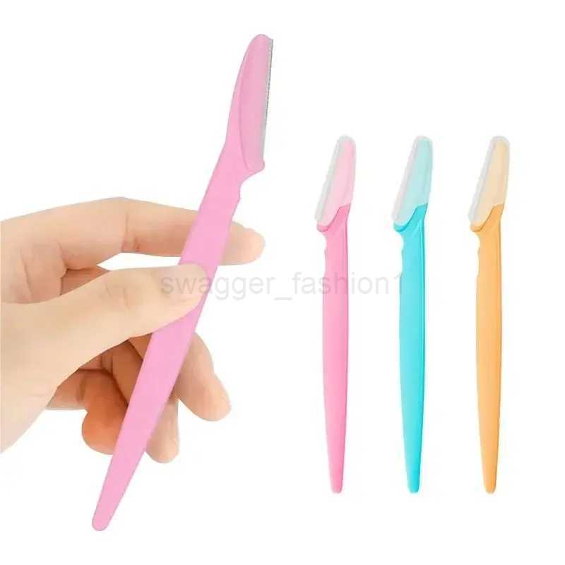1Pcs Eyebrow Trimmer Makeup Tools Safe Eye Brow Razor Face Body Hair Removal Shaver Blades Woman Eyebrows Shaping KnifeB240709
