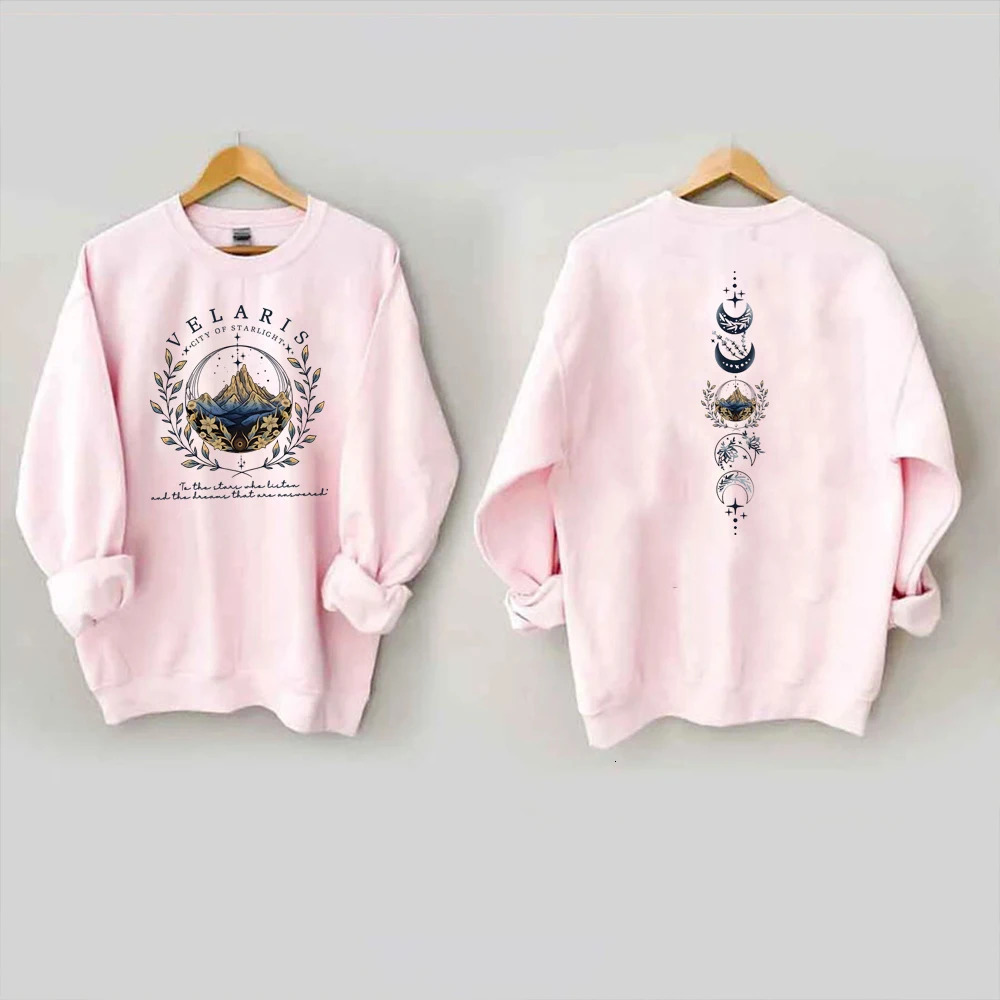 Velaris ACOTAR sweatshirt City of Starlight front and back printed SJM hooded night court Sarah J Mass Crewneck 240717