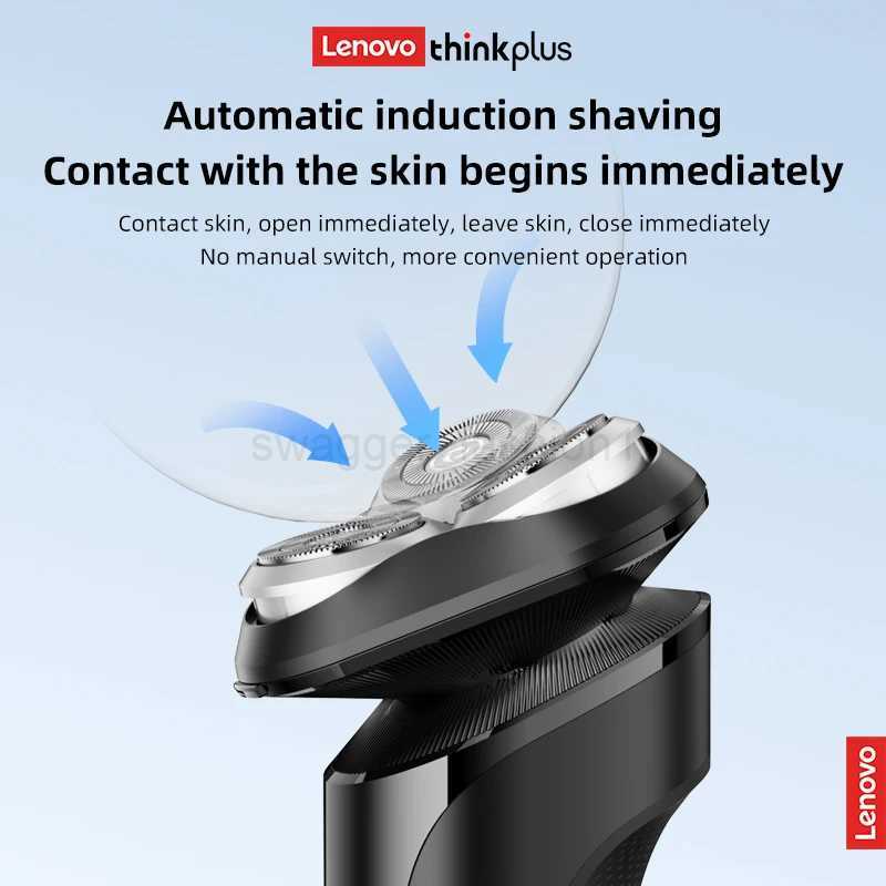 Lenovo Electric Razor For Men Full-Automatic Smart Touch Full-Body Machine Washable Portable Shaver For Your HusbandB240709
