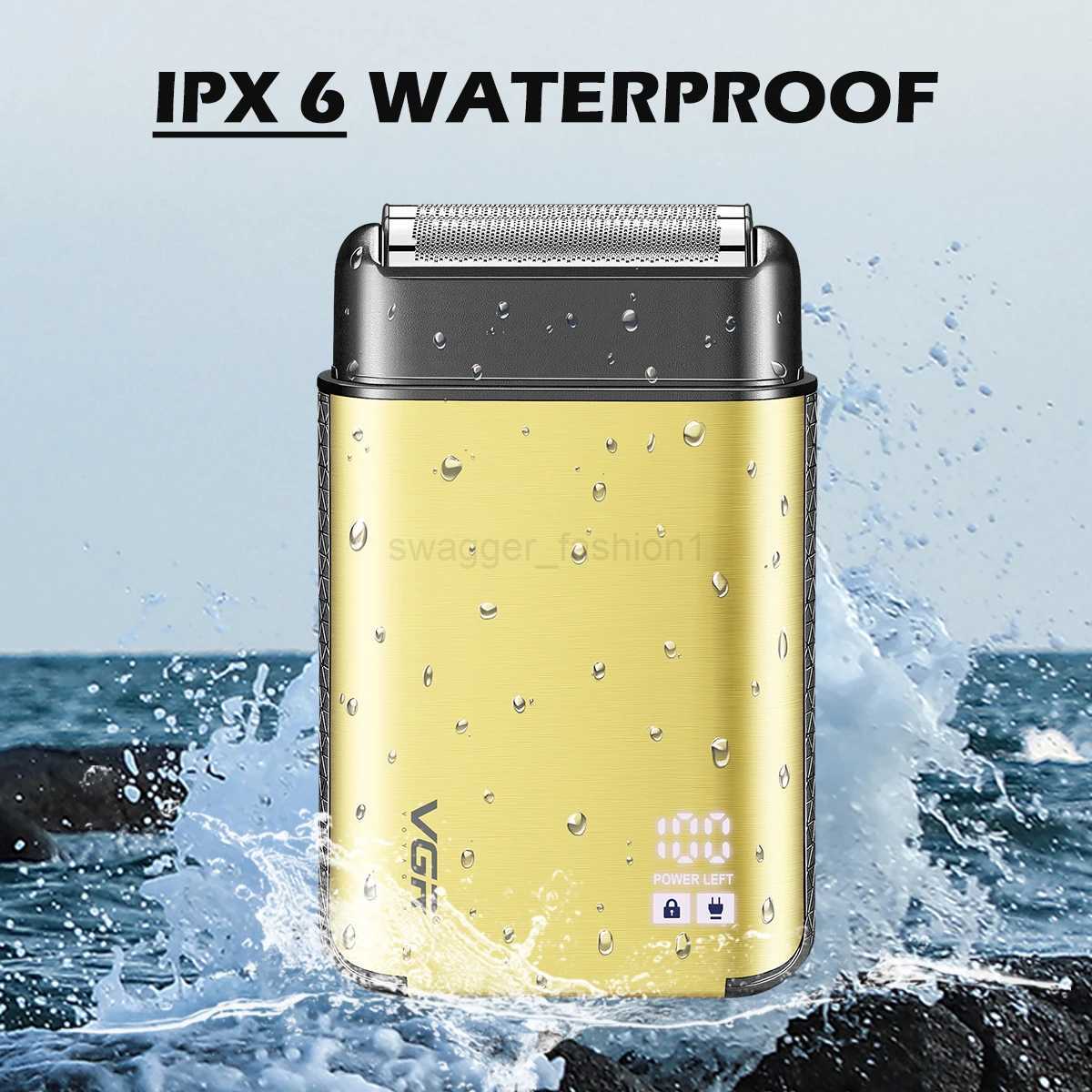 VGR Electric Shaver Dual Floating Foils IPX6 Waterproof Professional Electric Rechargeable Shaver for Men Beard Trimmer V-359B240709