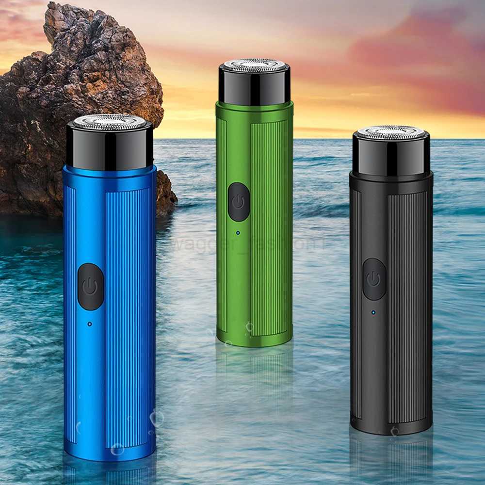 Mens Mini Electric Shaver Rechargeable Razor Epilator Womens Shaving Machine for Men Car Mini Shaver Electric Shaving ToolsB240709