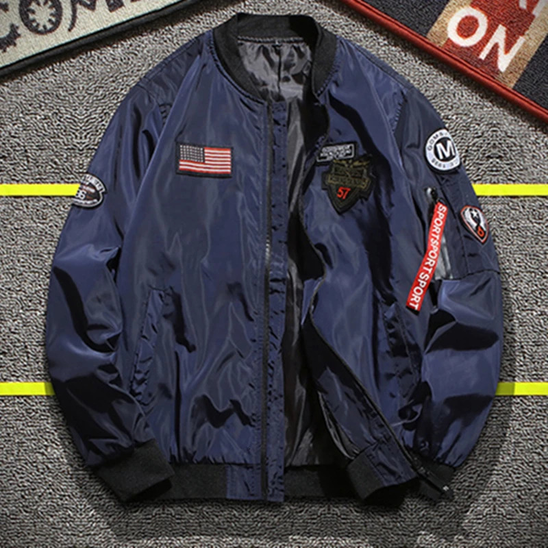 Mens Jacket Spring Autumn Bomber Cargo Casual Trend Slim Handsome Korean Version Clothing 240716