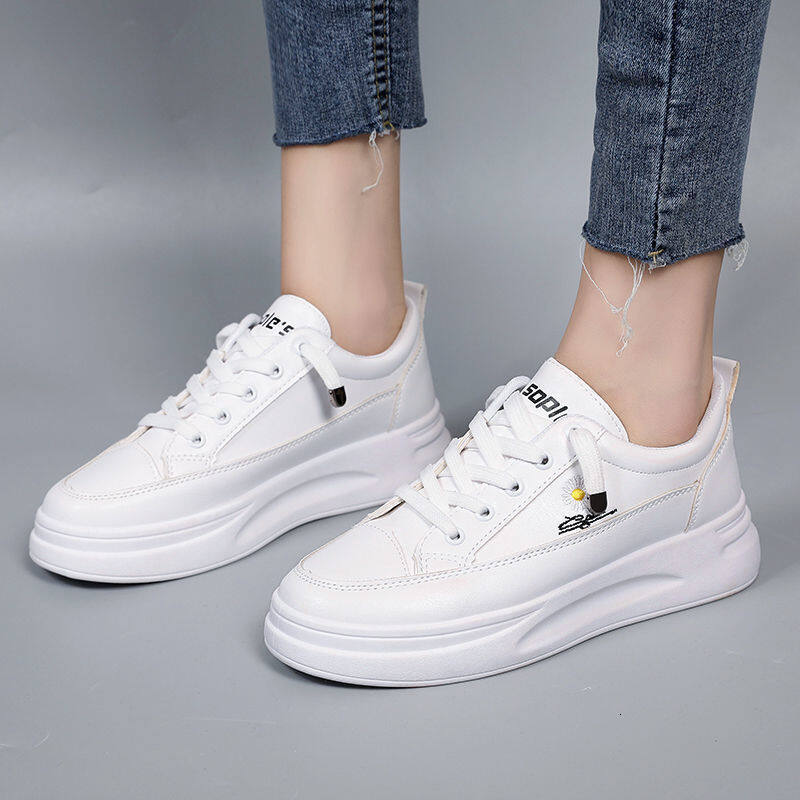 Little Daisy white shoe female spring summer joker breathable mesh surface thin shoes 2024 hot style sneakers new platform