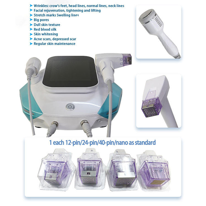 2Handles Rf Microneedle Machine +Ice Hammer Rf Skin Rejuvenation Face And Body Rf Treatment Prices For Sale For Salon
