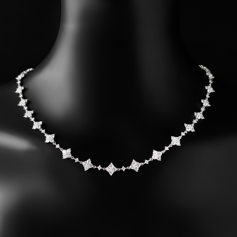 top brand clover necklace bracelet women white star whale nature bling crystal dia sailormoon sier bracelets choker necklaces jewelry gift