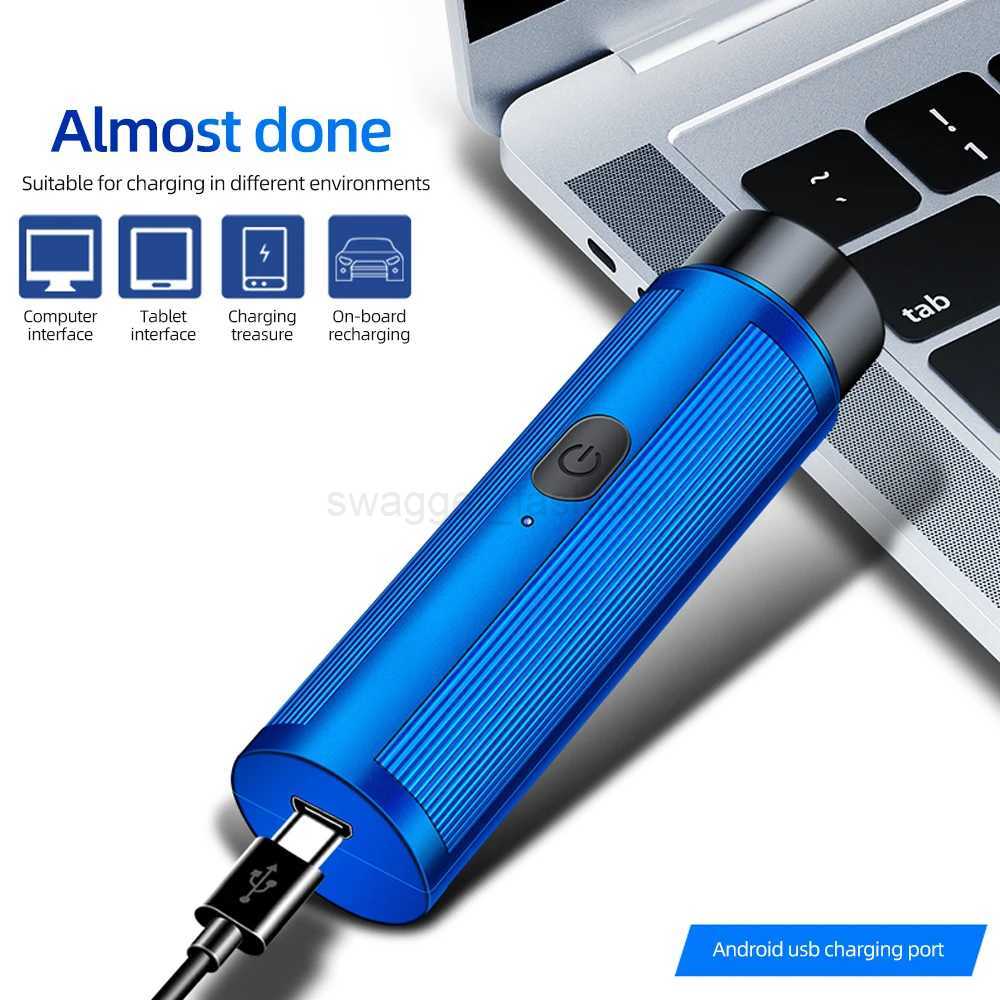 Mens Mini Electric Shaver Rechargeable Razor Epilator Womens Shaving Machine for Men Car Mini Shaver Electric Shaving ToolsB240709