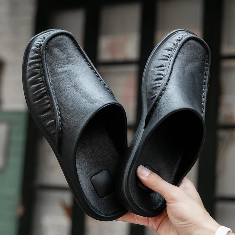 sale Men EVA Shoes Slip On Casual Walking Shoes Men Half Slippers Comfortable Soft Slippers Size 40- 47 240718