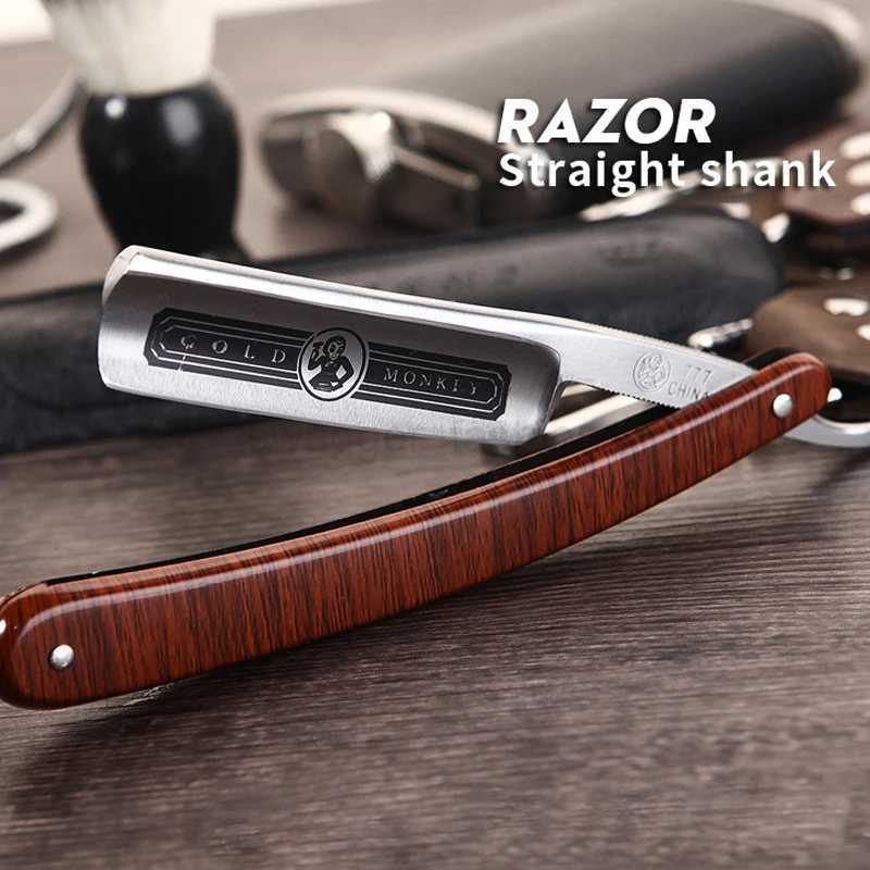Barber Professional 66 Shaving Straight Razor Classic Manual Sharp Razors Folding Knife Men Stainless Steel ShaverB240709