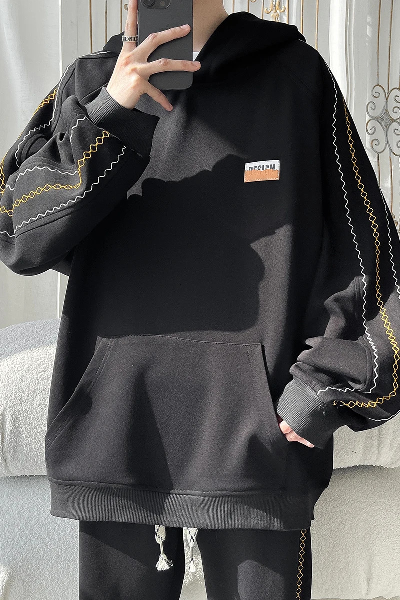 Two-piece Set Men Trends Costumes Pants Sets 2 Piece Set Mens Clothing Fashion Suits Sweatsuit Sports Sweats Trendy 240715