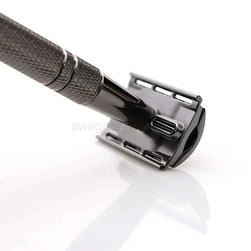 1 Set Vintage Classic Double Edge Safety Razor for Mens Shaving Womens Hair Removal 10 Shaving Blades Manual ShaverB240709