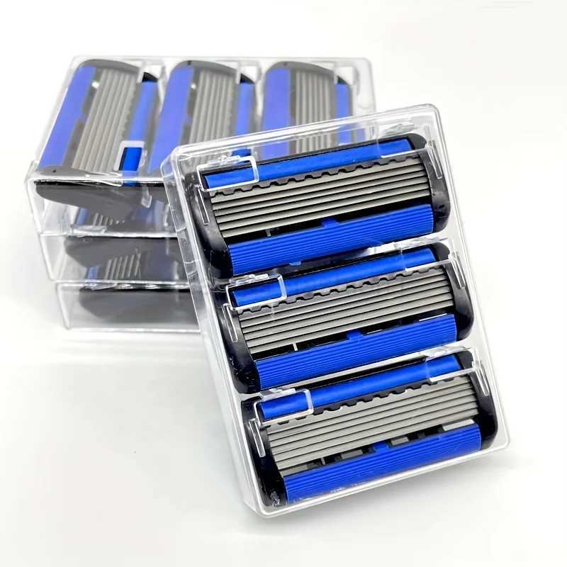 6-layer manual shaver. Mens shaver can be washed with water with sharp razor bladesB240709