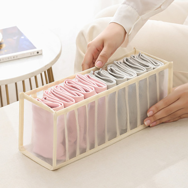 Tote bag Folding storage box, bra storage, underwear storage, socks storage box, clothing compartment bag, jeans box