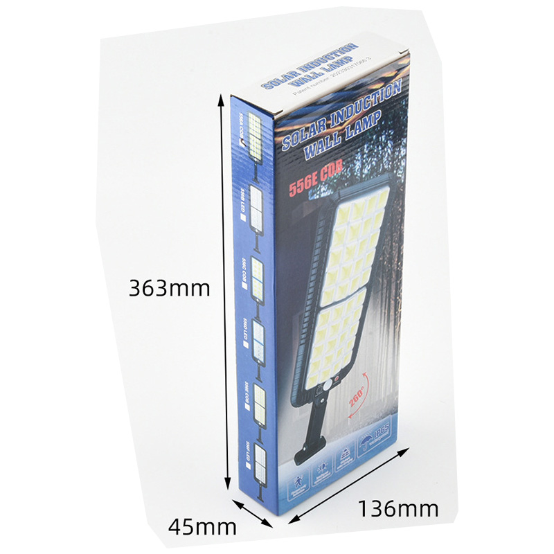 Solar Garden Light Motion Sensor Waterproof IP65 256 COB Solar Wall Light Outdoor Lighting 3 Modes