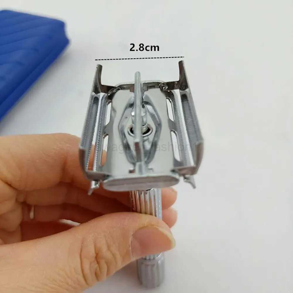 Mens Traditional Classic Double Edge Beard Hair Shaving Safety Razor Shaver + Blade + BoxB240709