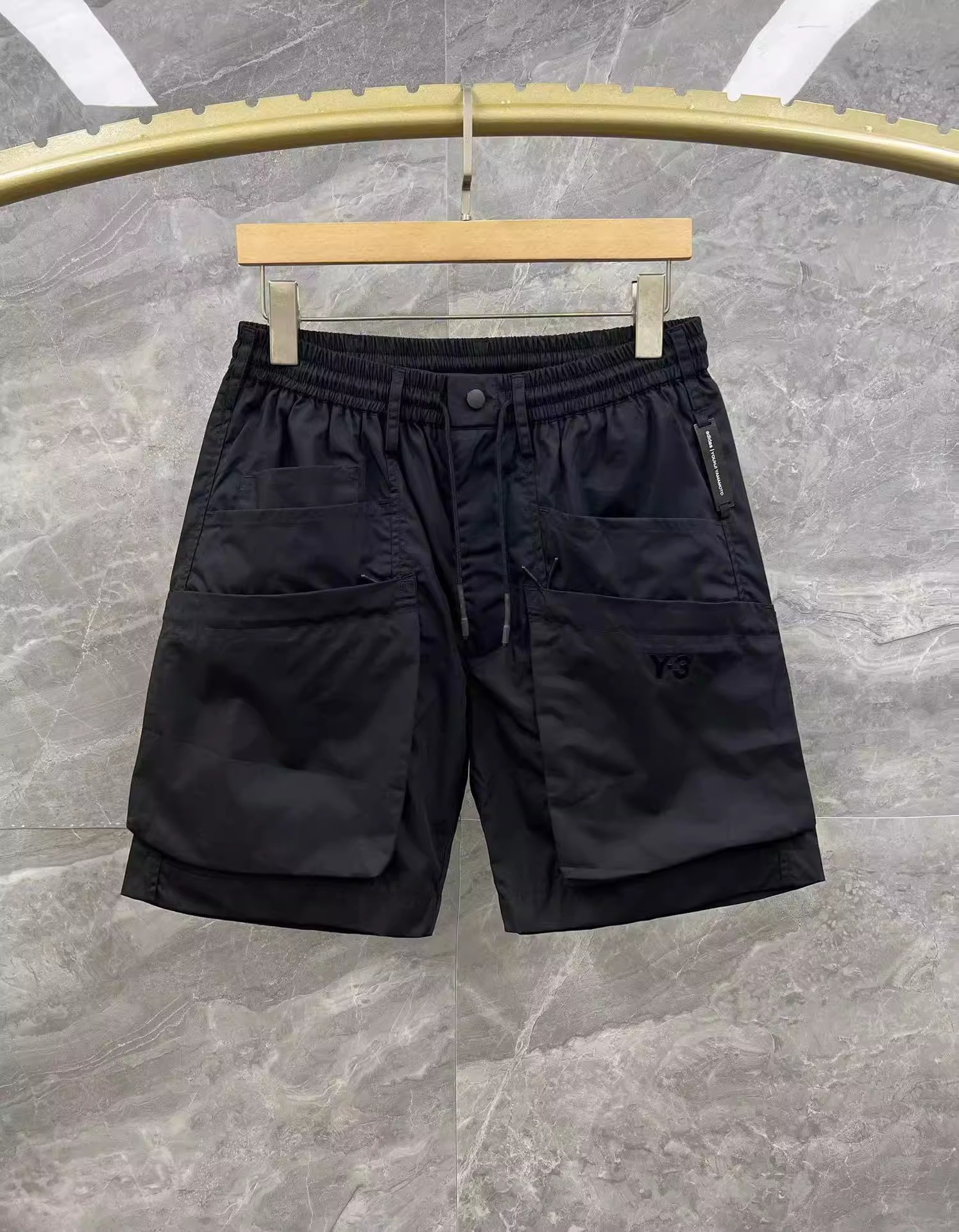 Black Cargo Shorts | Summer Y 3 Strtwear Style | Breathable Valentines Gift L250604