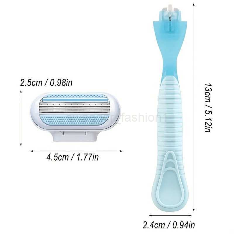 High Quality Safety Razor Blade Women Beauty Bikini Hair Removal Shaving Set Female Venus Shaver Replacement HeadsB240709