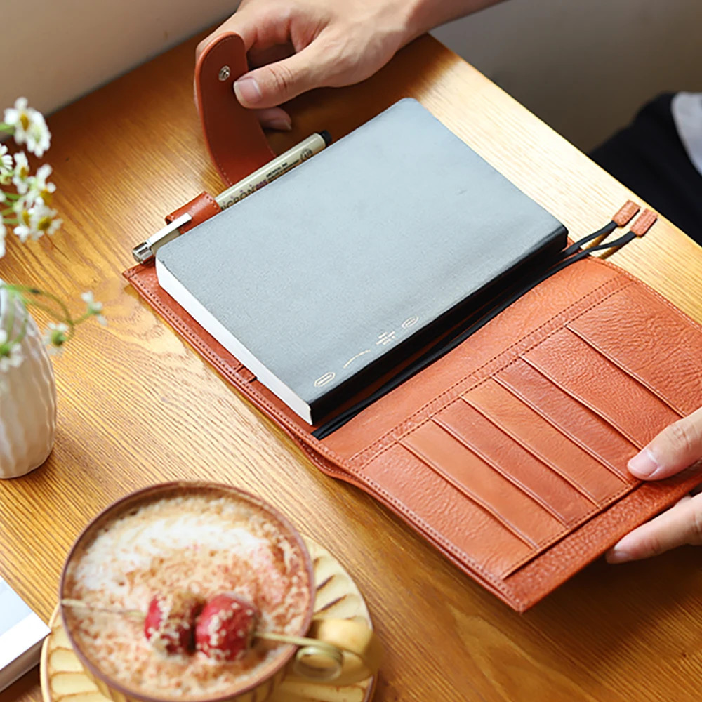 Moterm whole grain vegetable tanned leather original B6 Plus cover for B6 growers notebook planner organizer agenda diary 240717bj