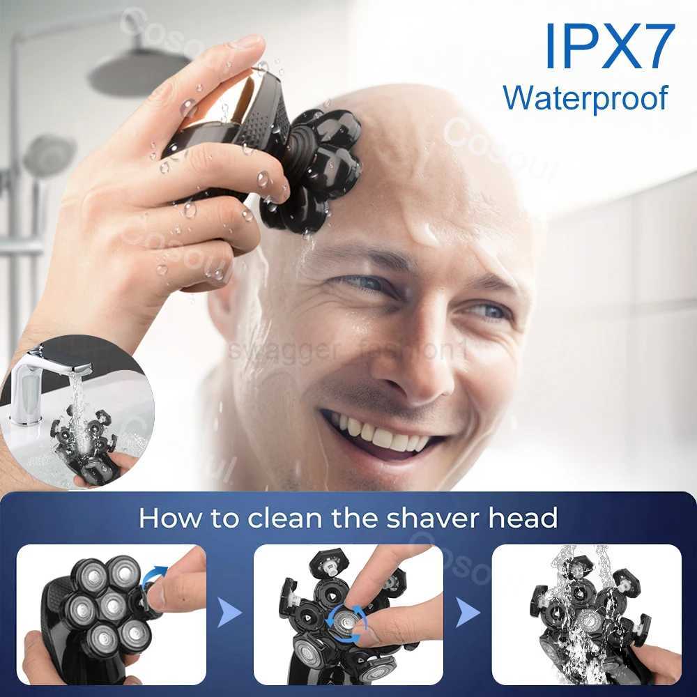 Shaver for Men Electric Shaver Powerful Bald Head Shaver Beard Shaving Machine For Men Razor Husband Gift BoyfriendB240709