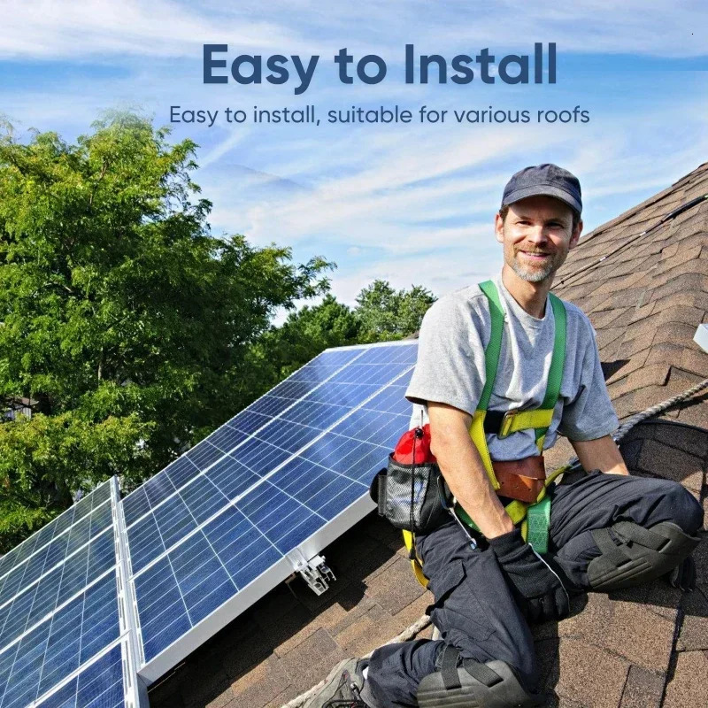 500W 1000W Solar Panel Kit Complete 12V Polycrystalline Power Portable Outdoor Rechargeable Cell Generator for Home 240711