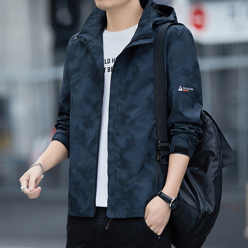 Lighing Delivery Loose Hooded 2024 New Windproof Waterproof Stormtrooper Men's Spring and Autumn Top Jacket F717#45
