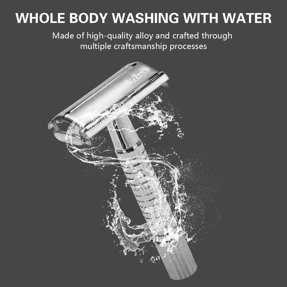 Barber Old Manual Razor Mens Facial Shavers Barbershop Styling Accessories Stainless Steel Double-Ended BladesB240709