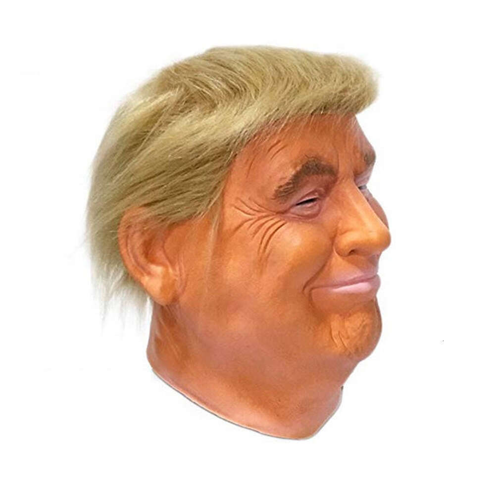 Latex Full Head Face Human for Mask Festival Halloween Easter Costume Party Donald Trump Pial Cosplay Fans