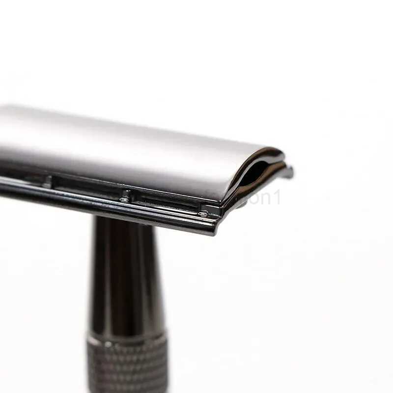 1 Set Vintage Classic Double Edge Safety Razor for Mens Shaving Womens Hair Removal 10 Shaving Blades Manual ShaverB240709
