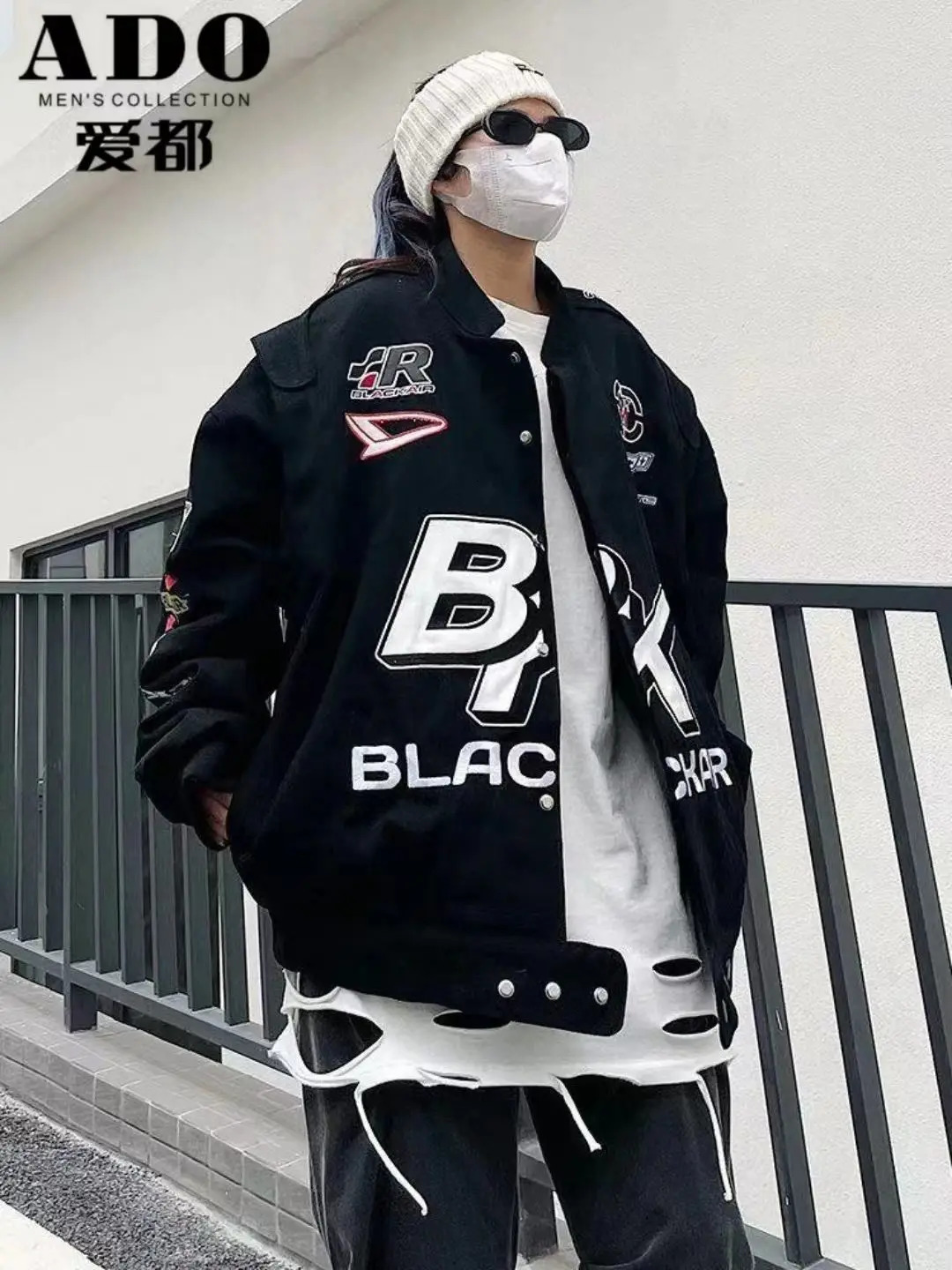 Autumn Winter Jackets for Men Racer Biker Baseball Uniform Varsity Bomber Clothing Male Racing Women Loose Hip Hop Cotton Coat 240716