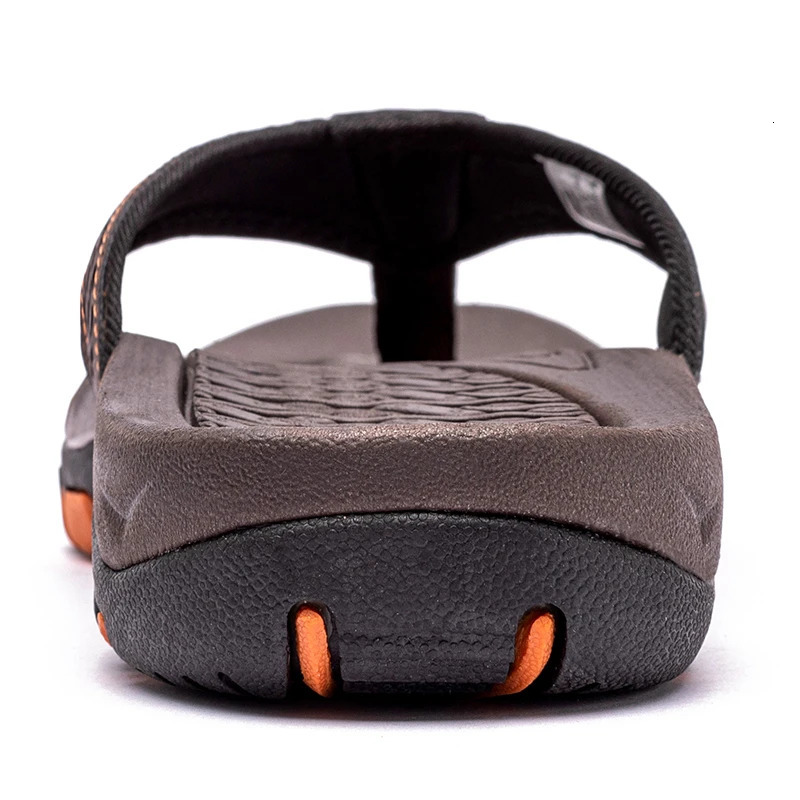 Jumpmore Summer Flip Flops Men Shoes Outdoor Fashion PU Leather Flat Shoes Beach Holiday Shoes Size 40-50 240718
