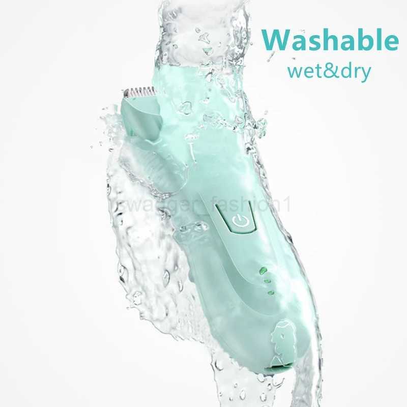 Kemei Wet Dry Groin Body Trimmer For Men Face Beard Hair Trimmer Clipper Rechargeable Pubic Ball Electric Shaver Body GroomerB240709