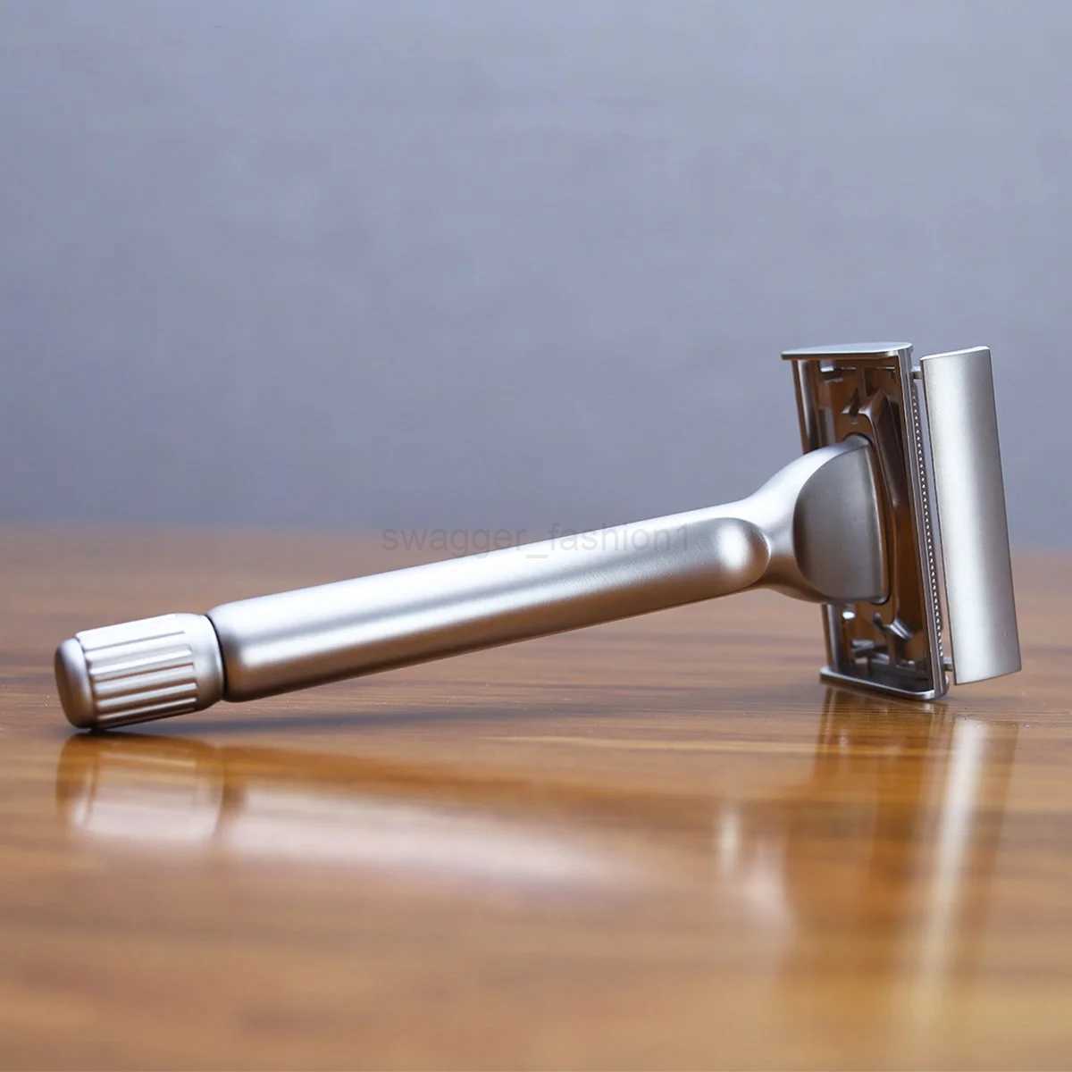 Magyfosia Butterfly Open Double Edge Safety Razor with 10 Original Blades Classic Hair Removal Shaver for MenB240709