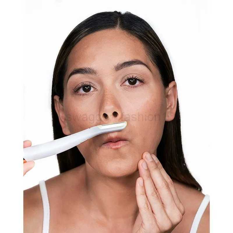 New Models Female Facial Eyebrow Hair Remover LED Luminescence Hair Scraper Shaver Compact Portable Exfoliates Clean ToolB240709