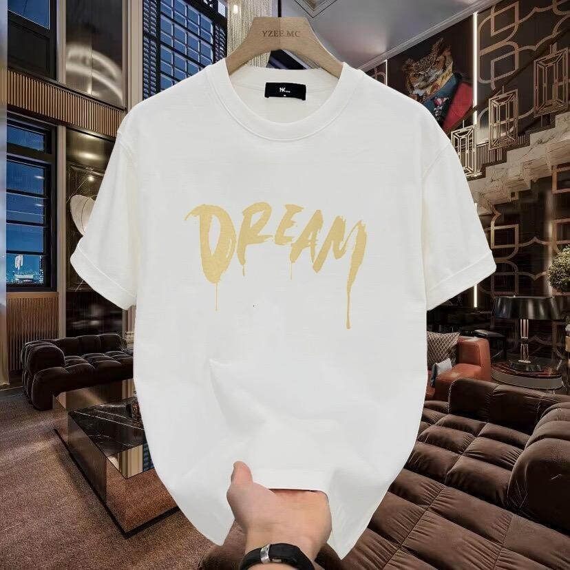 Korea COD, DREAM, 2024 fashion trend, 100% pure cotton new short sleeved printed letter T-shirts, Kuala Lumpur local store, free shipping, COD