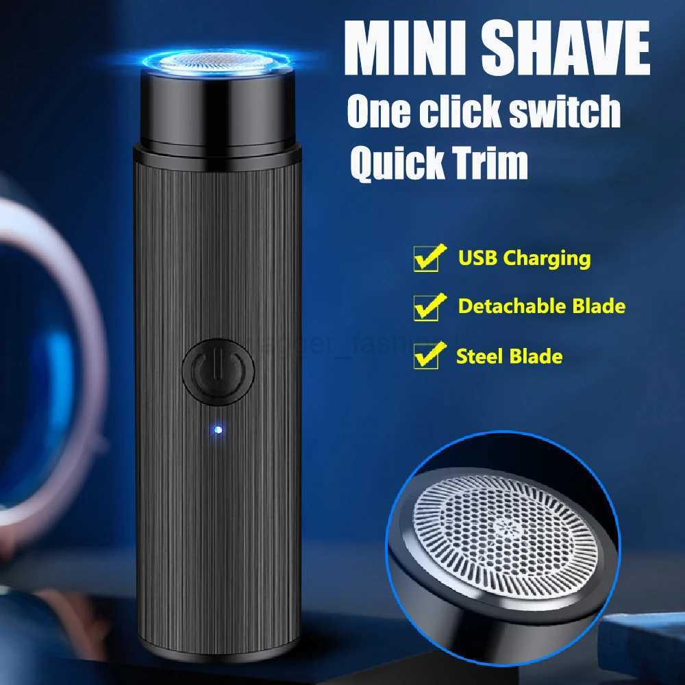 Electric Razor Mini Shavers Portable USB Rechargeable Perfect for Travel and Touch-ups Unisex Electric Razor for Men and WomenB240709
