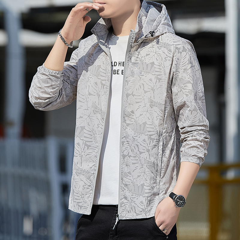 2024 New Summer Sunscreen hooded UV resistant Outdoor Fishing Jacket Ultra Thin Skin Clothes for Men F718#24.5