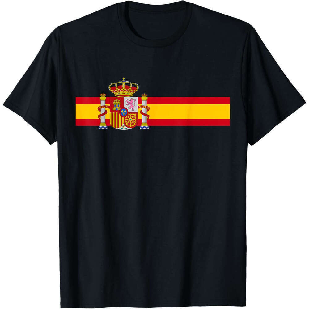 Spain National Flag Espana Colour Band Madrid T-shirt Mens Womens T shirts Soccer fans Tees tops Tshirt Free shipping