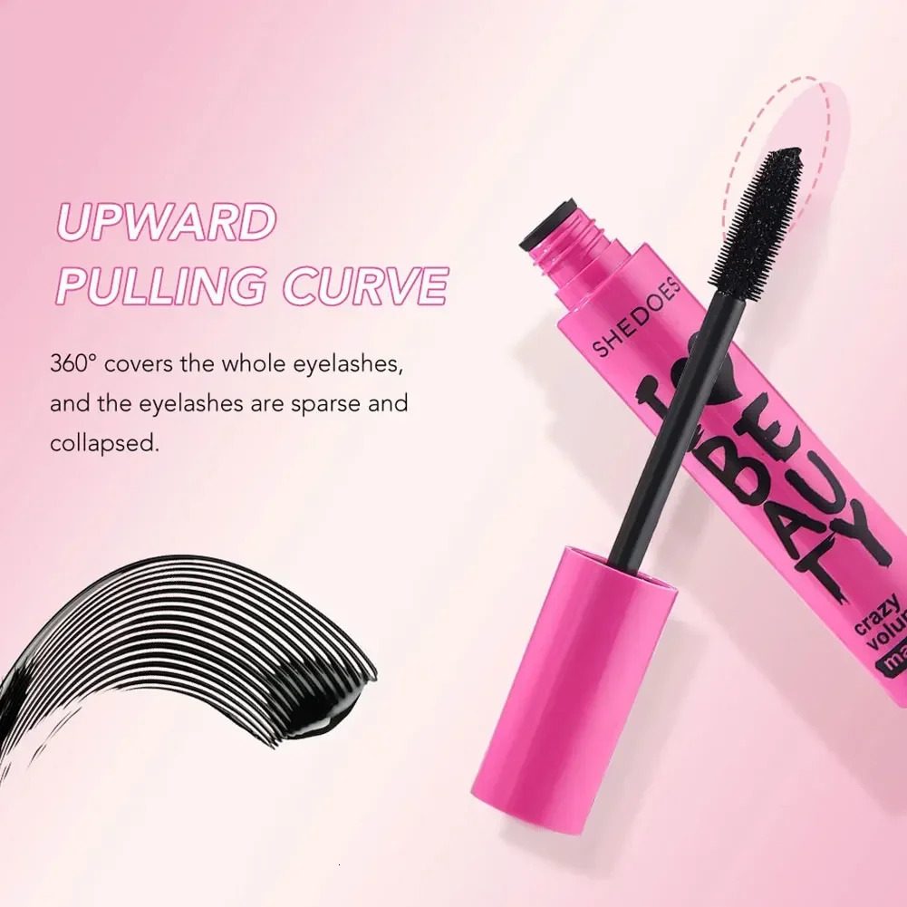 1 PCS Eyelash Mascara Waterproof Mascara Thick Fiber Long Curl Silicone Brush Mascara Makeup Kit Long Lasting Natural Curling 240713