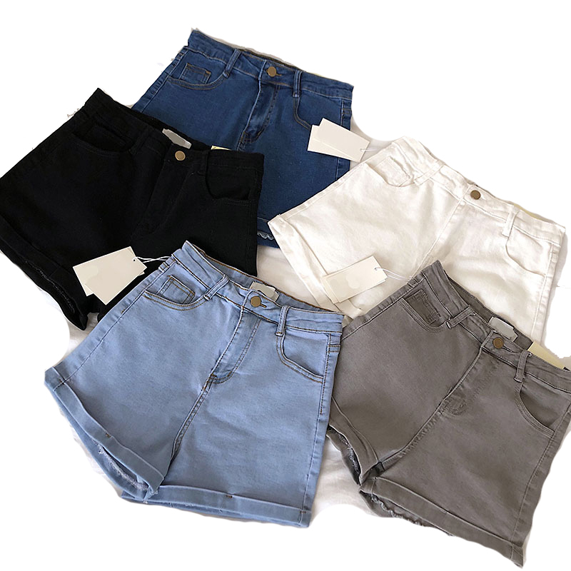 Women's Denim Shorts Classic Vintage Jean Short 2022 Summer Fashion Ladies High Waist