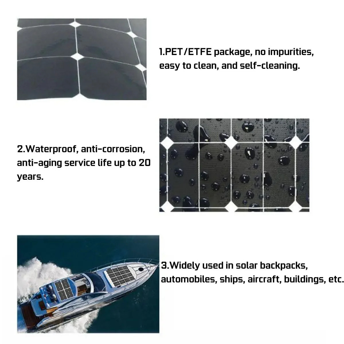 500W 12V Portable Solar Panel 18V Waterproof USB Port Power 5V Battery Charger Outdoor Camping Phone Bank 240711