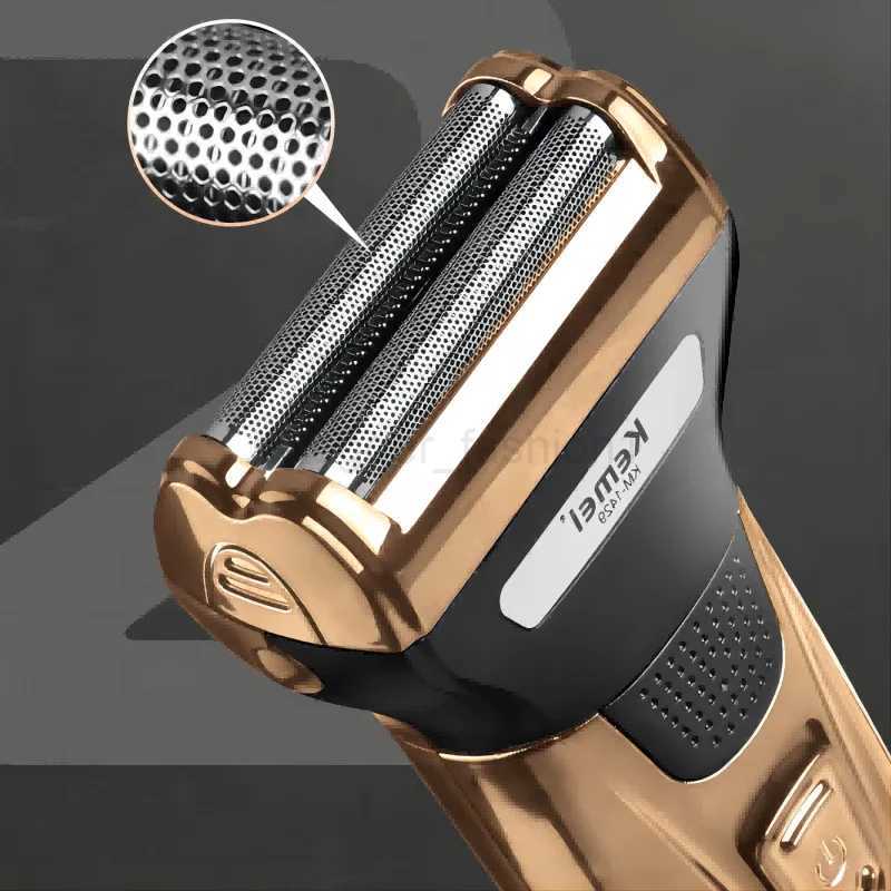 Kemei KM-1429 3 In 1 Electric Beard Shaver Professional Nose Trimmer Detachable Blade Mens Multifunctional Hair Cutting MachineB240709