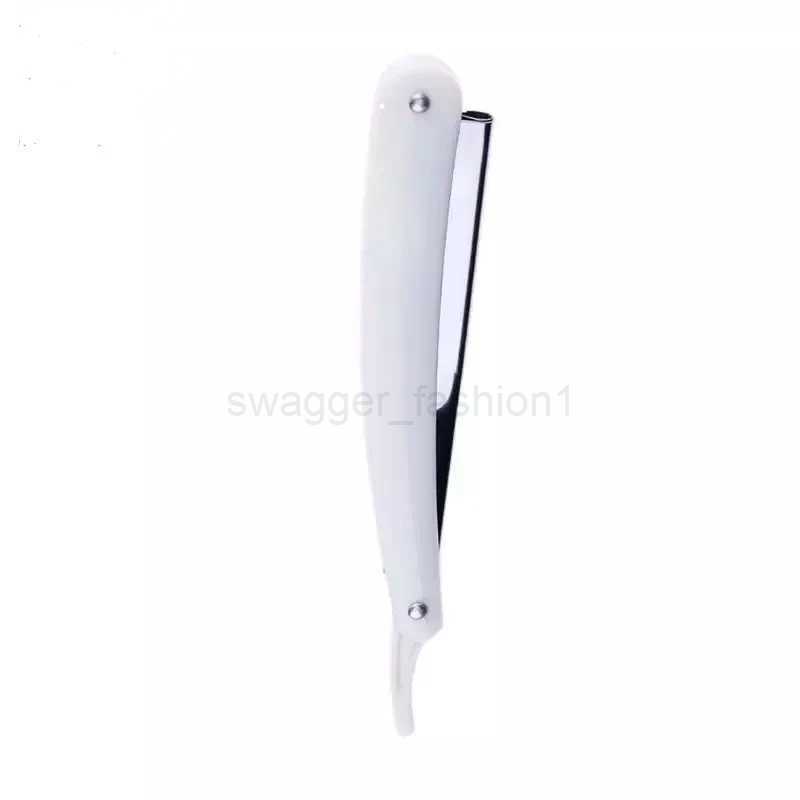 1/2/3PCS Colors Professional Manual Shaver Straight Edge Stainless Steel Sharp Barber Razor Shaving Beard Cutter with BladeB240709