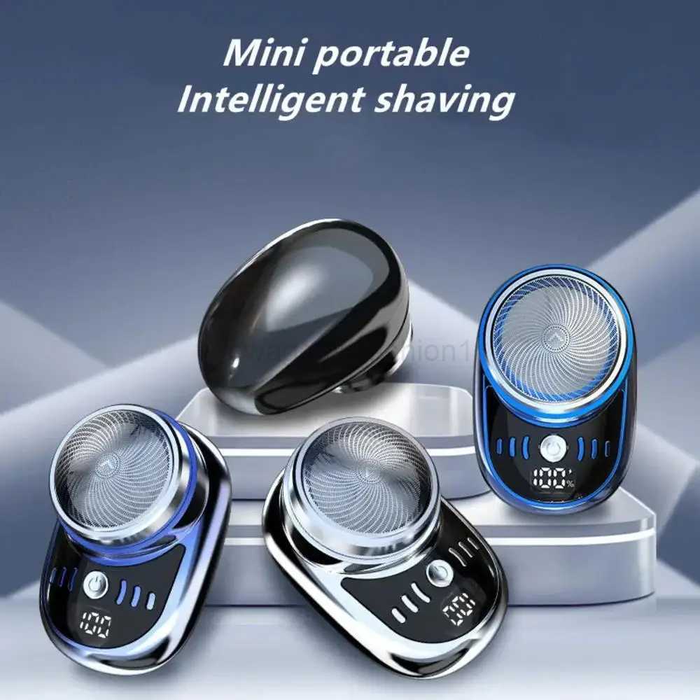 Mini Electric Shaver Mens Portable USB Rechargeable Shaver TypeC Household Shaving Machine Face Beard Razor Travel Car RazorB240709