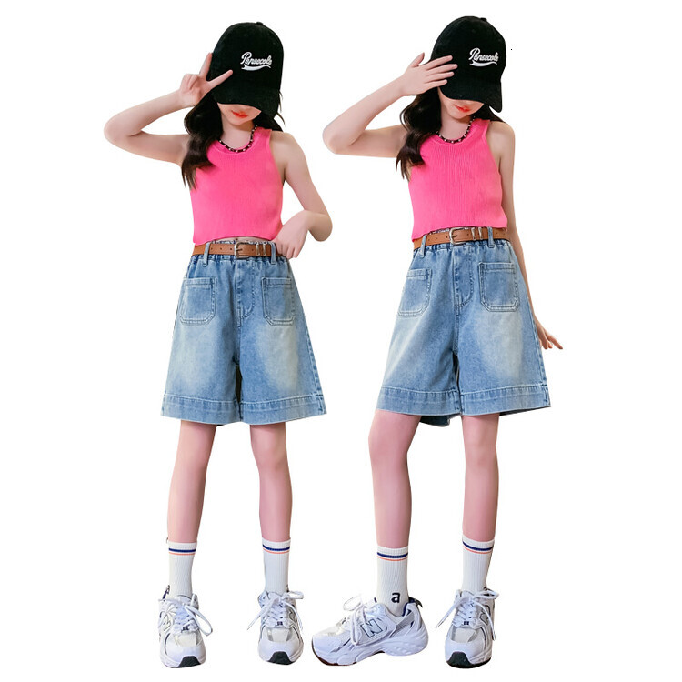 Summer girls' square bag denim shorts P39