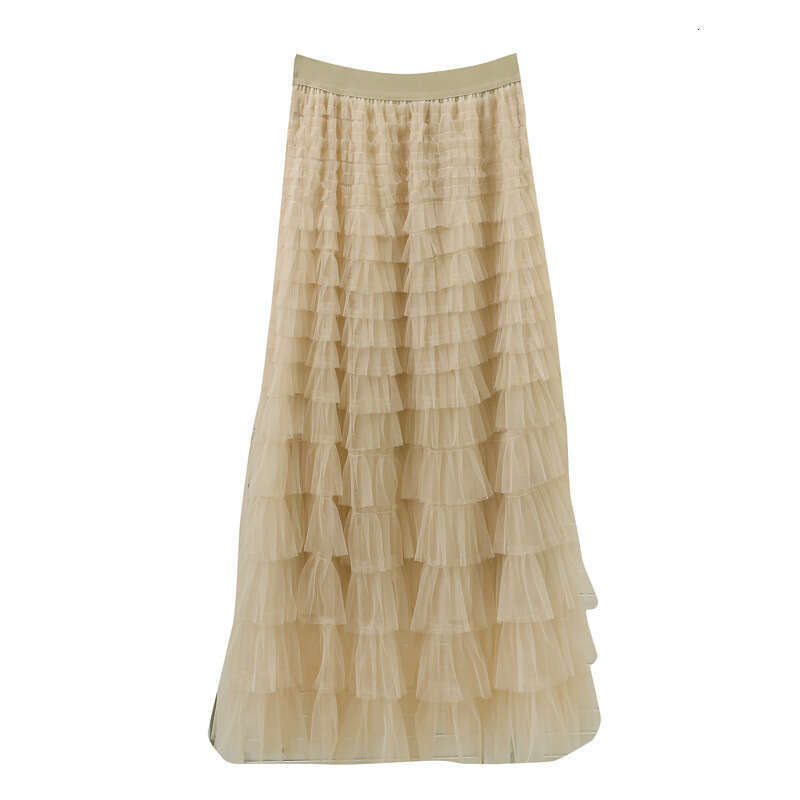 Elegant French Princess Dress with A Thousand Layers of Ruffled Edge Mesh Elegant and Grand Fairy Skirt, Cake Skirt Novelty Loose Pregnant Womens Dres