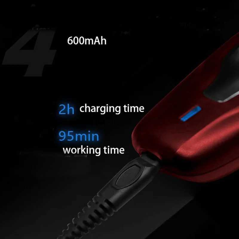 Kemei Electric Cordless Shaver Perfect Perrect Cut Twin Men Razor Floating Blade with Pop-up Trimmer Blade Rechargeable KM-1123B240709