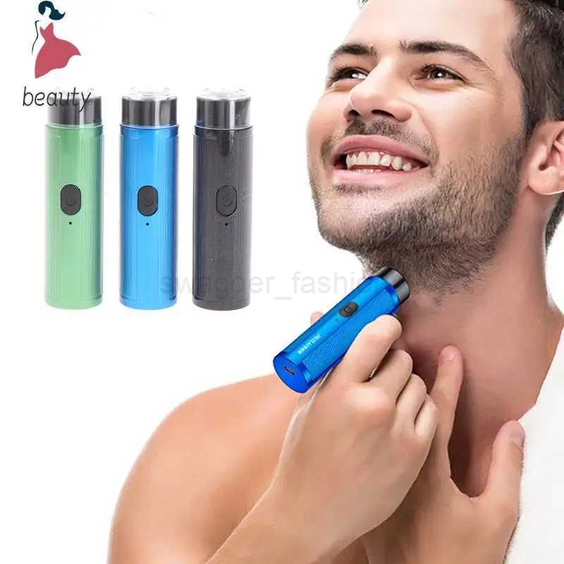 Portable Mini Electric Shaver Washable Beard Trimmer Men Shaver Razor USB Travel Rechargeable ShaverB240709